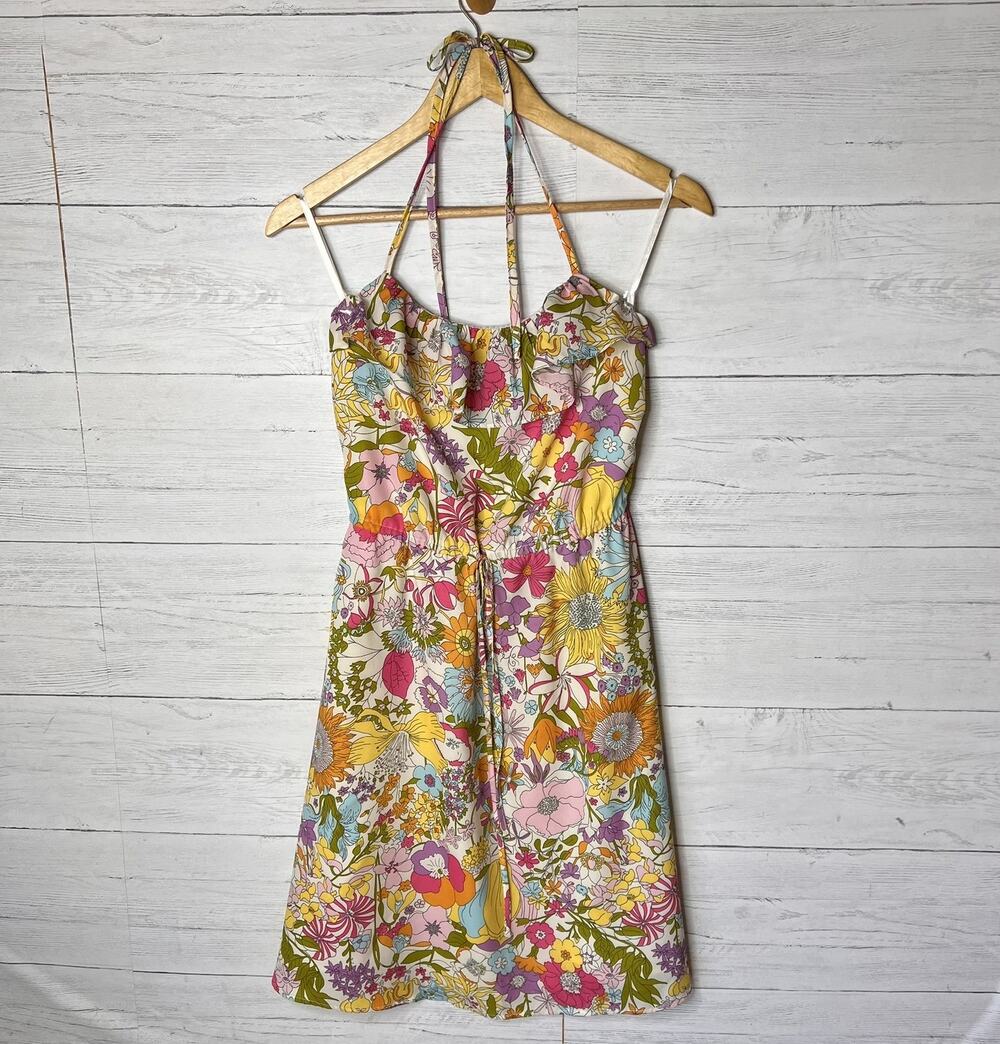 Liberty of London for Target Dress Womens Size XS Colorful Floral Summer Halter